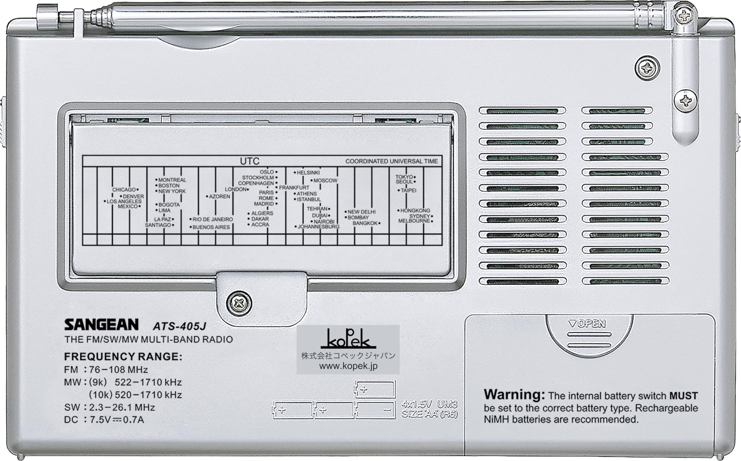 Amazon.co.jp: 【国内正規品】Sangean ATS-405J・AM/FM/SW マルチ